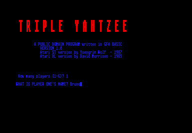 Tripple Yahtzee