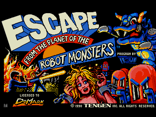Escape from the planet of the Robot Monsters